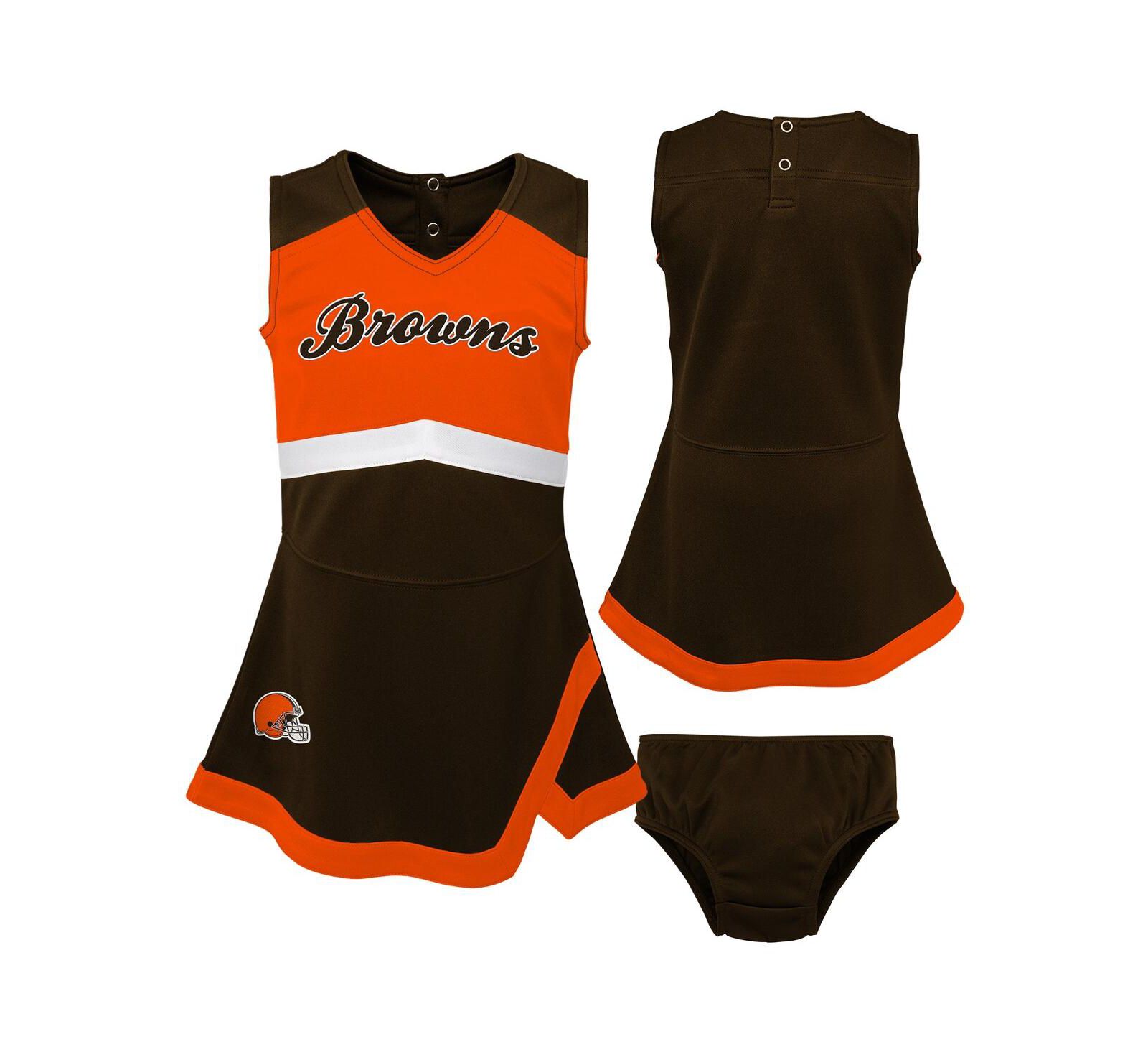 Outerstuff Детское платье-джампер Cleveland Browns (набор из 2 шт.)