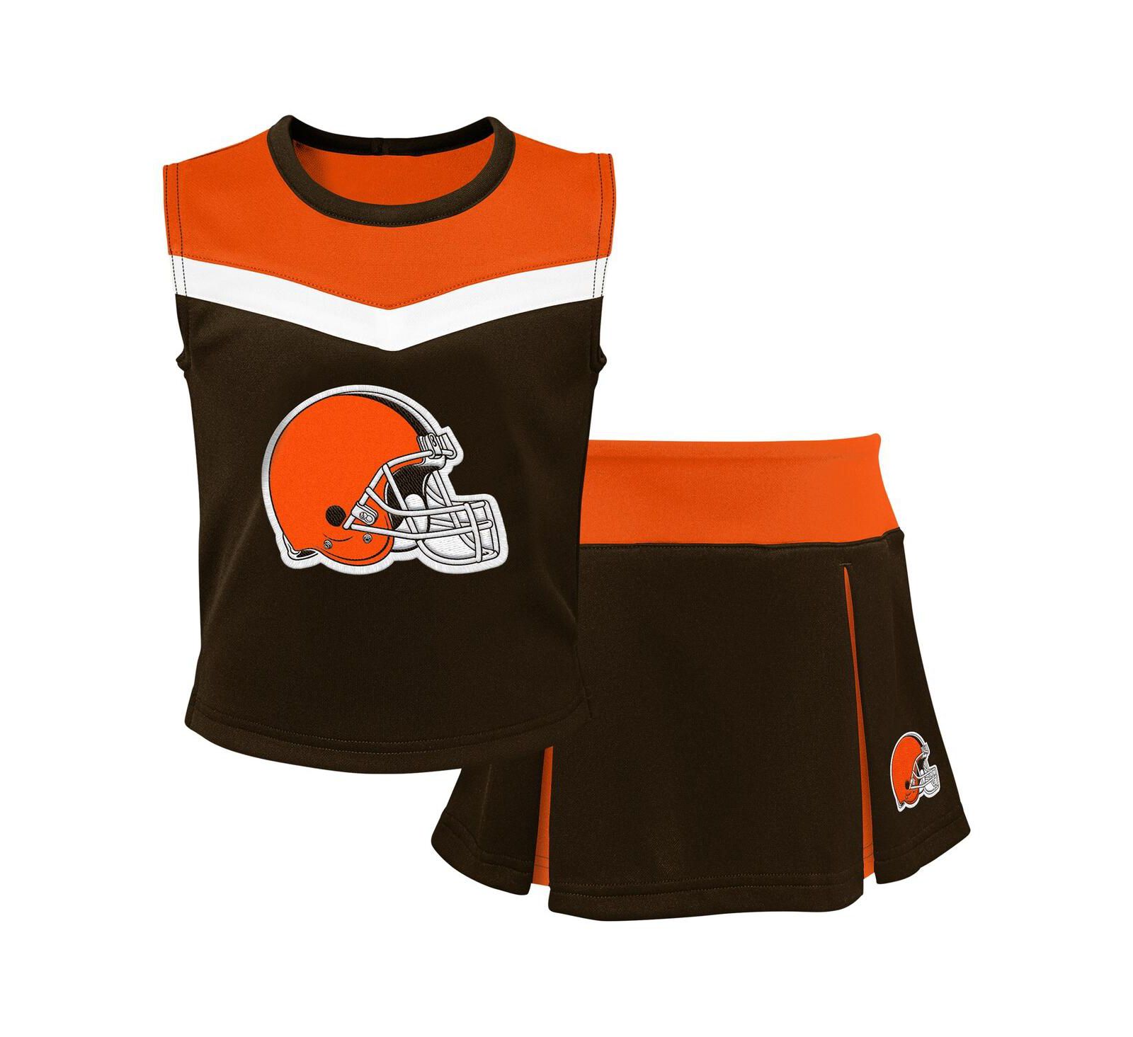 Комплект одежды Outerstuff Big Girls 2-Piece Brown Cleveland Browns Spirit Cheerleader