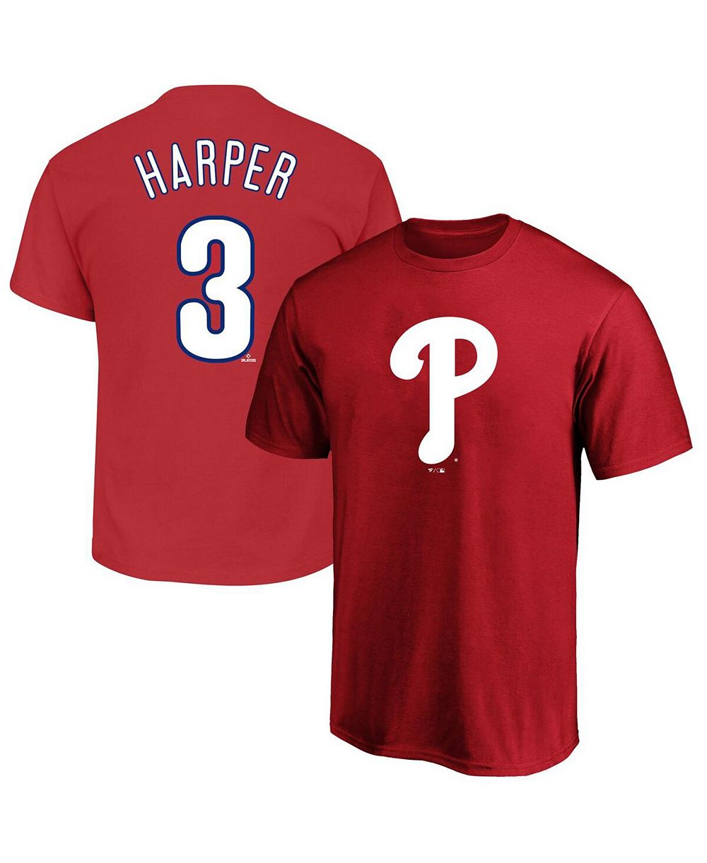 Fanatics Мужская футболка Bryce Harper Red Philadelphia Phillies Big & Tall