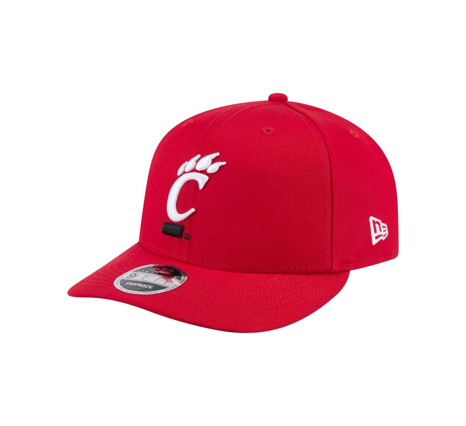 New Era Мужская красная кепка Cincinnati Bearcats Low Profile 9FIFTY Snapback