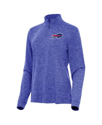 Женская куртка Antigua, Heather Royal Buffalo Bills, застежка на молнию на четверть