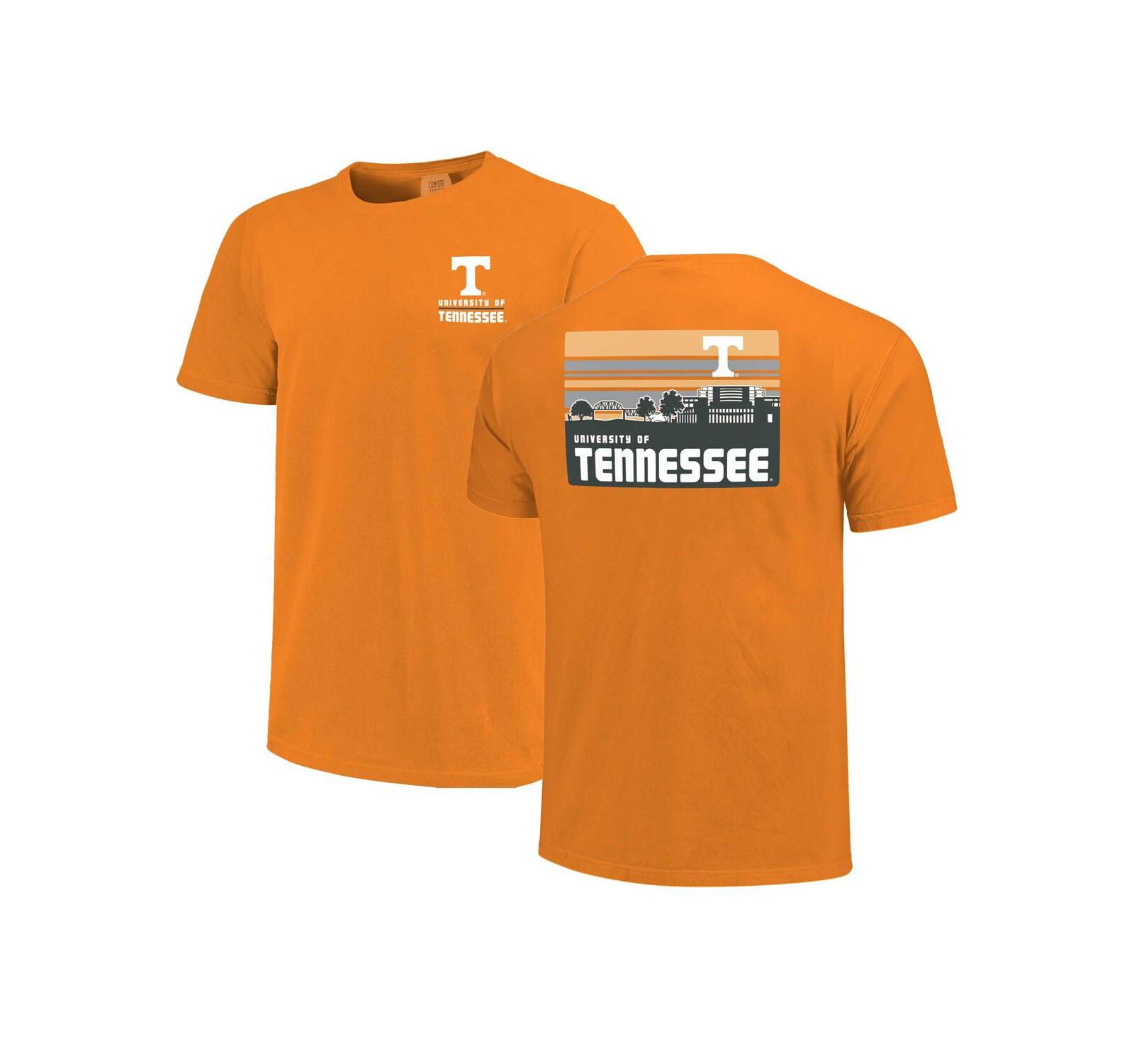 Футболка Image One Men's Tennessee Orange Tennessee Volunteers Striped Campus Skyline