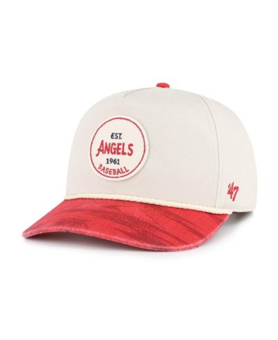 '47 Brand Men's Cream/Red Los Angeles Angels Fiji Rope Hitch Adjustable Hat