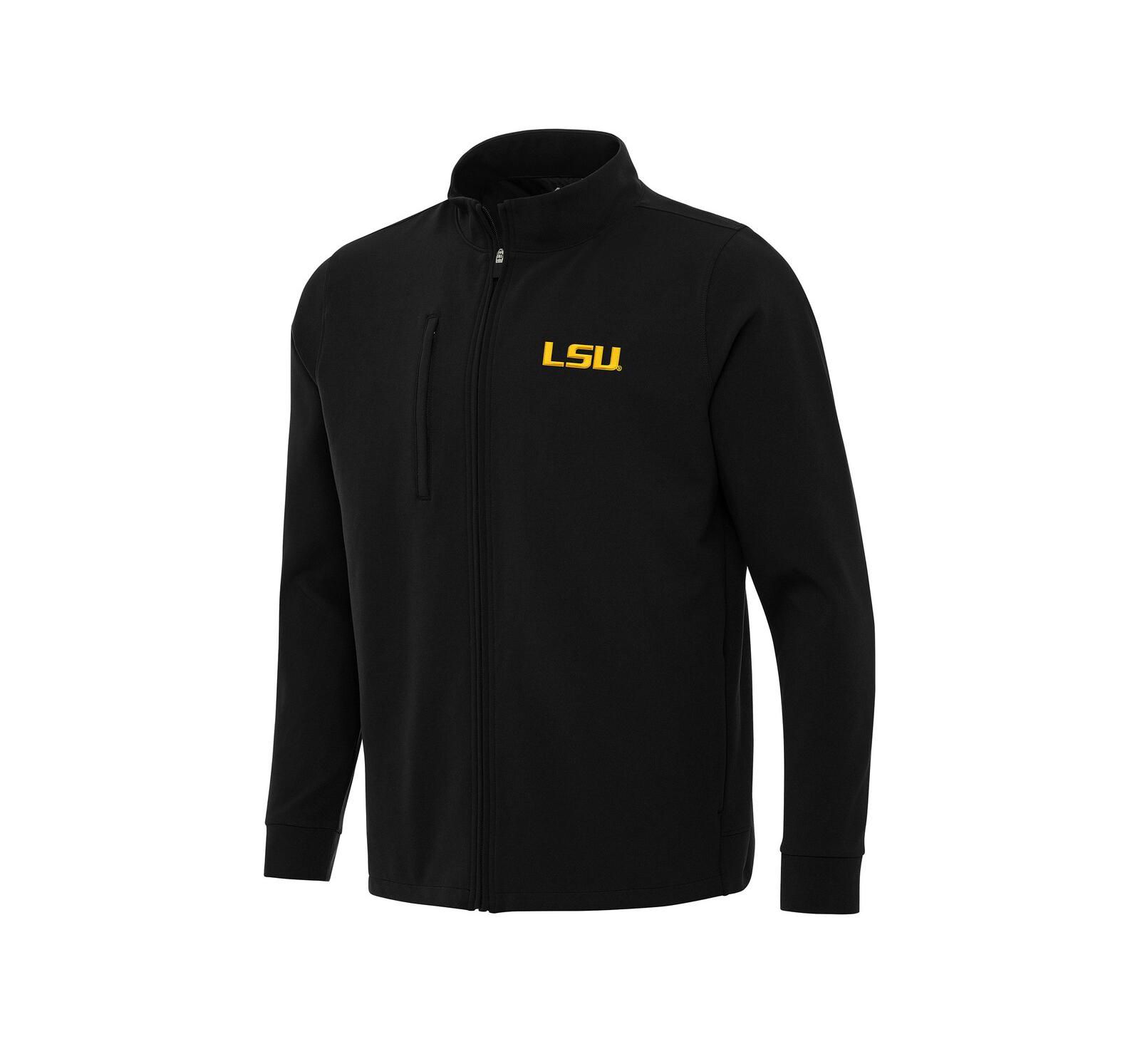 Antigua Men's Black LSU Tigers Regard Full-Zip Jacket