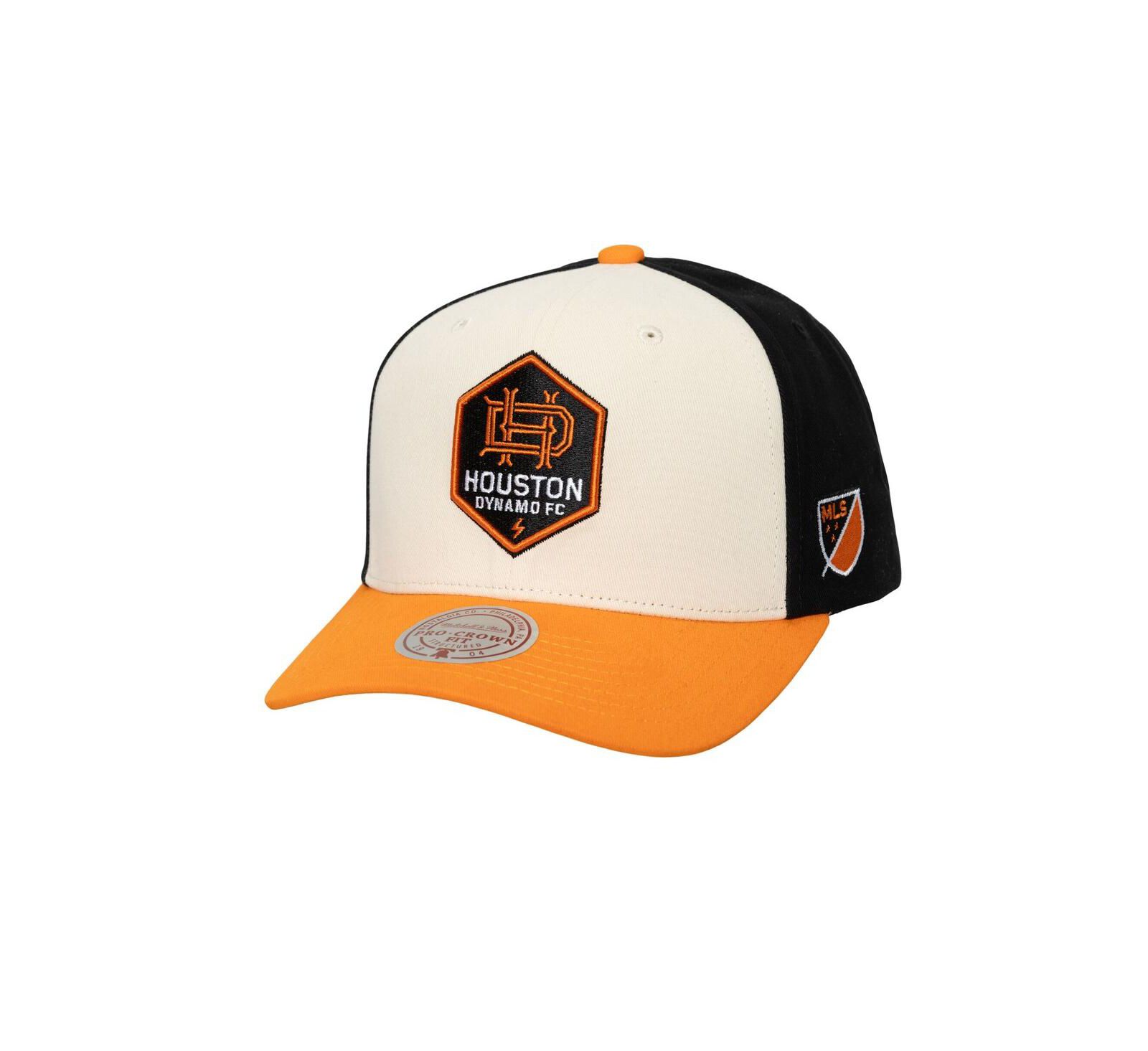 Мужская кепка Mitchell & Ness Houston Dynamo FC, snapback, кремовая