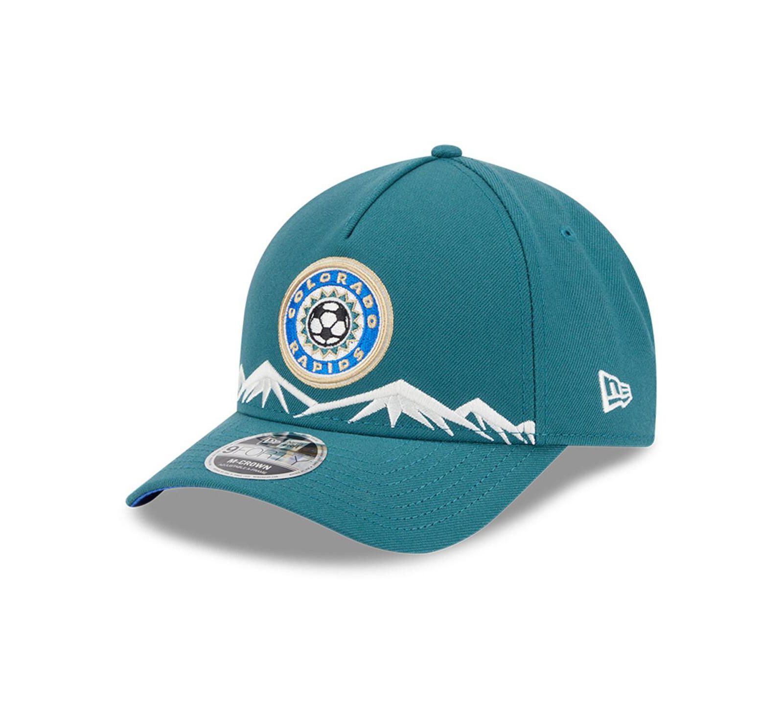 Мужская кепка New Era Colorado Rapids 2025 Jersey Hook 9FORTY M-Crown регулируемая, зеленая