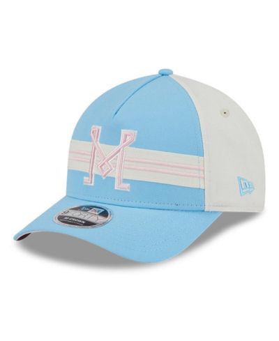 Мужская кепка New Era Light Blue/White Inter Miami CF 2025 Jersey Hook 9FORTY M-Crown Adjustable