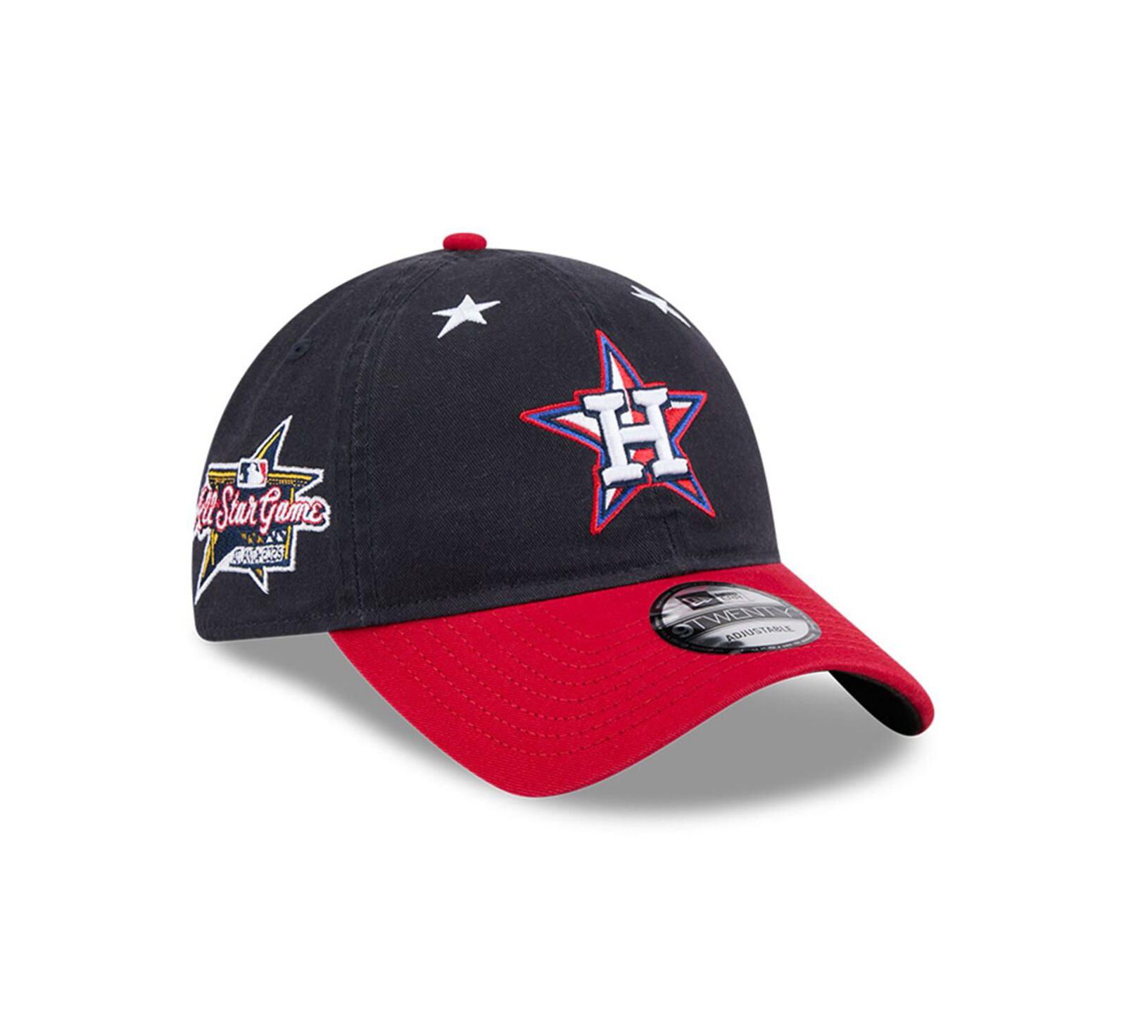 New Era Мужская регулируемая кепка 9TWENTY Houston Astros 2025 MLB All-Star Game, Navy/Red