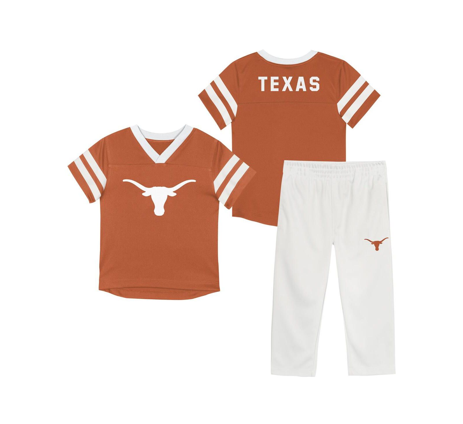 Детский комплект из 2 предметов Outerstuff Texas Longhorns Red Zone Top и брюки оранжево-черного цвета