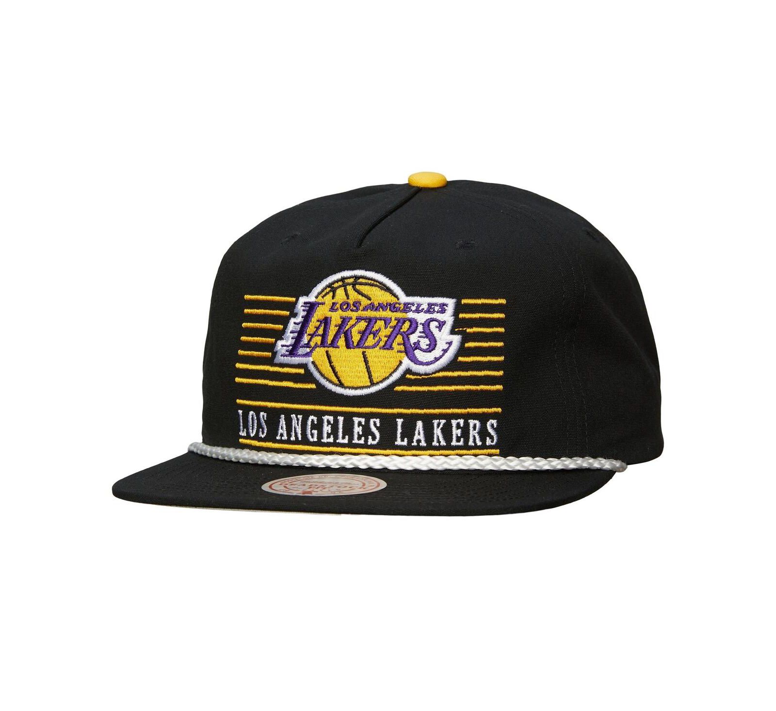 Мужская кепка Mitchell & Ness Los Angeles Lakers Ascend Deadstock Snapback, черная