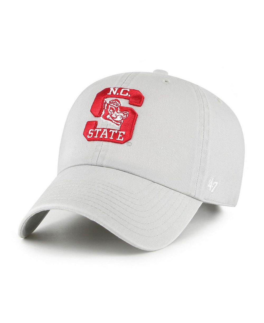 '47 Brand Men's Gray NC State Wolfpack Vault Clean Up Adjustable Hat