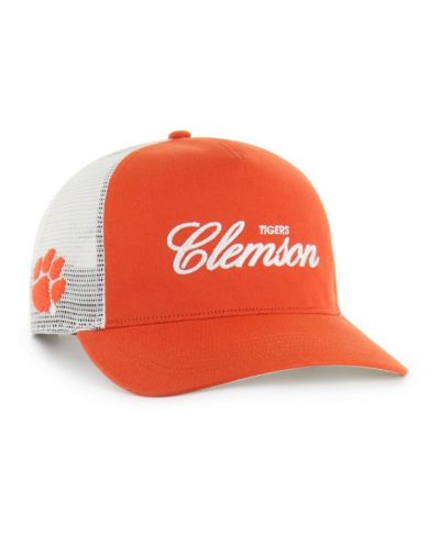'47 Brand Мужская и Женская оранжевая кепка trucker hitch регулируемая Clemson Tigers Contemporary Basics Foundation