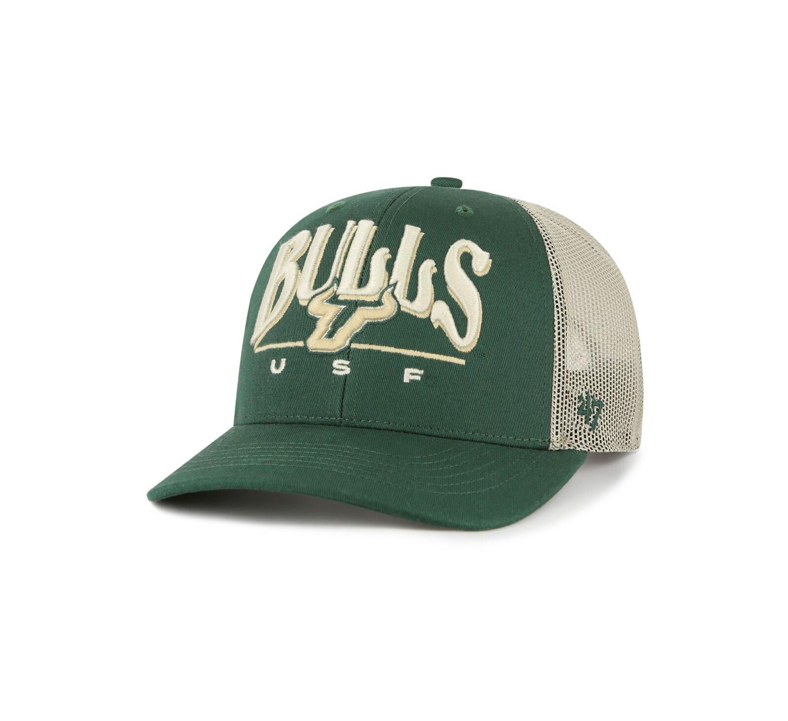 '47 Brand Men's Green South Florida Bulls Arid Adjustable Trucker Hat
