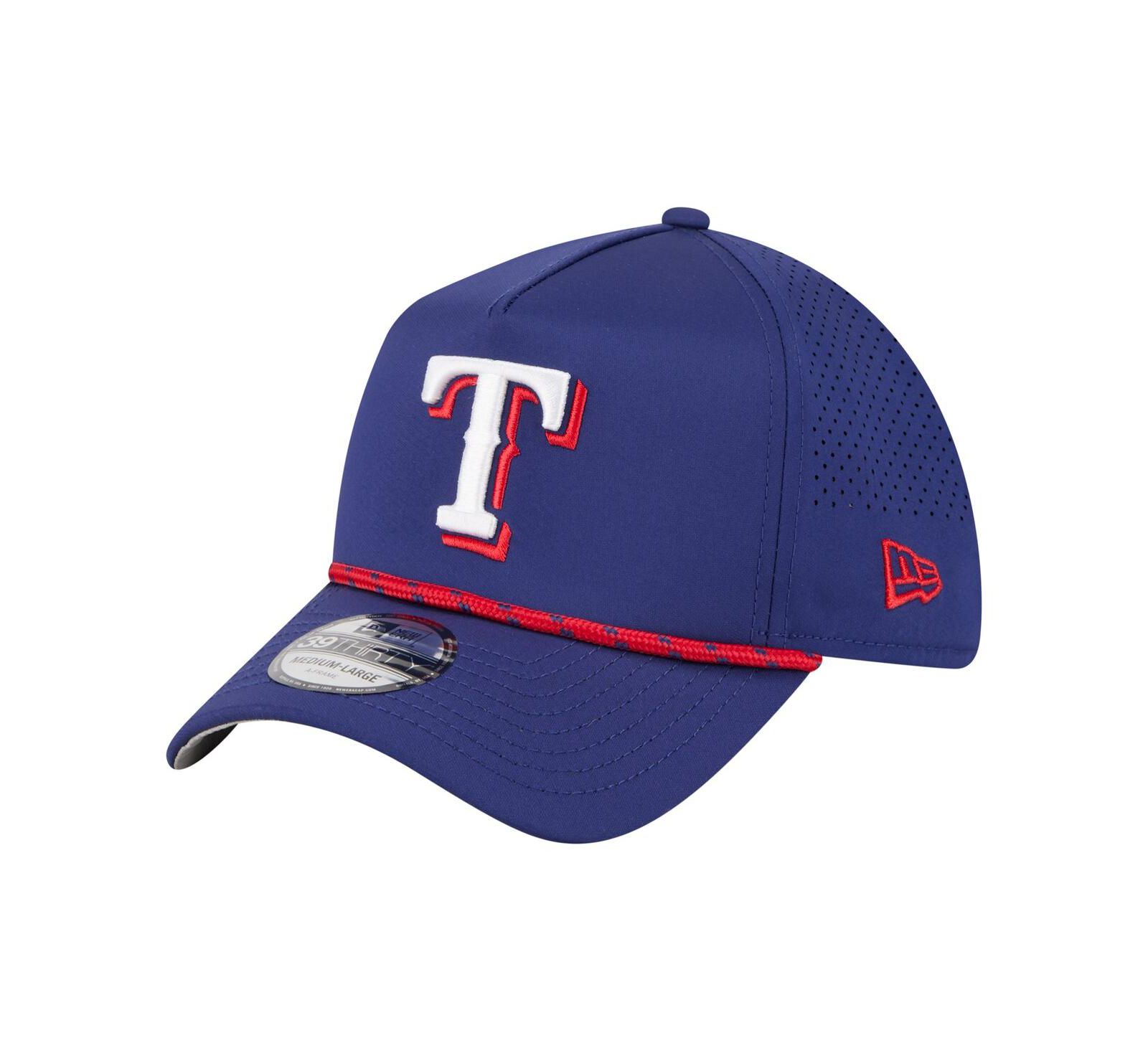 New Era Мужская кепка Royal Texas Rangers 39THIRTY A-Frame Perforated Flex