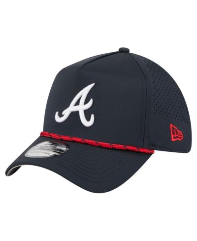 Мужская кепка New Era Navy Atlanta Braves 39THIRTY A-Frame Perforated Flex