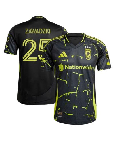 Мужская джерси adidas Sean Zawadzki Black Columbus Crew 2025 The Goosebumps Kit Authentic Player