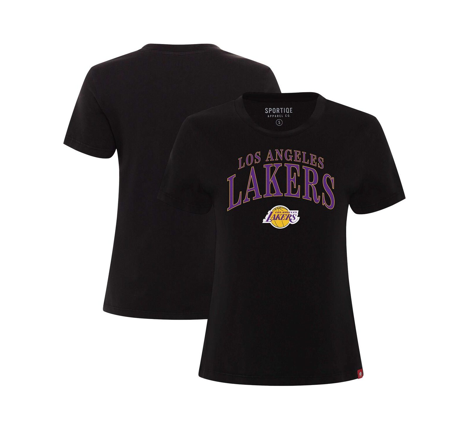 Женская футболка Sportiqe Los Angeles Lakers Arcadia Boxy