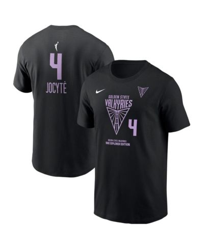 Футболка Nike Juste Jocyte с именем и номером Golden State Valkyries для мужчин и женщин, черная