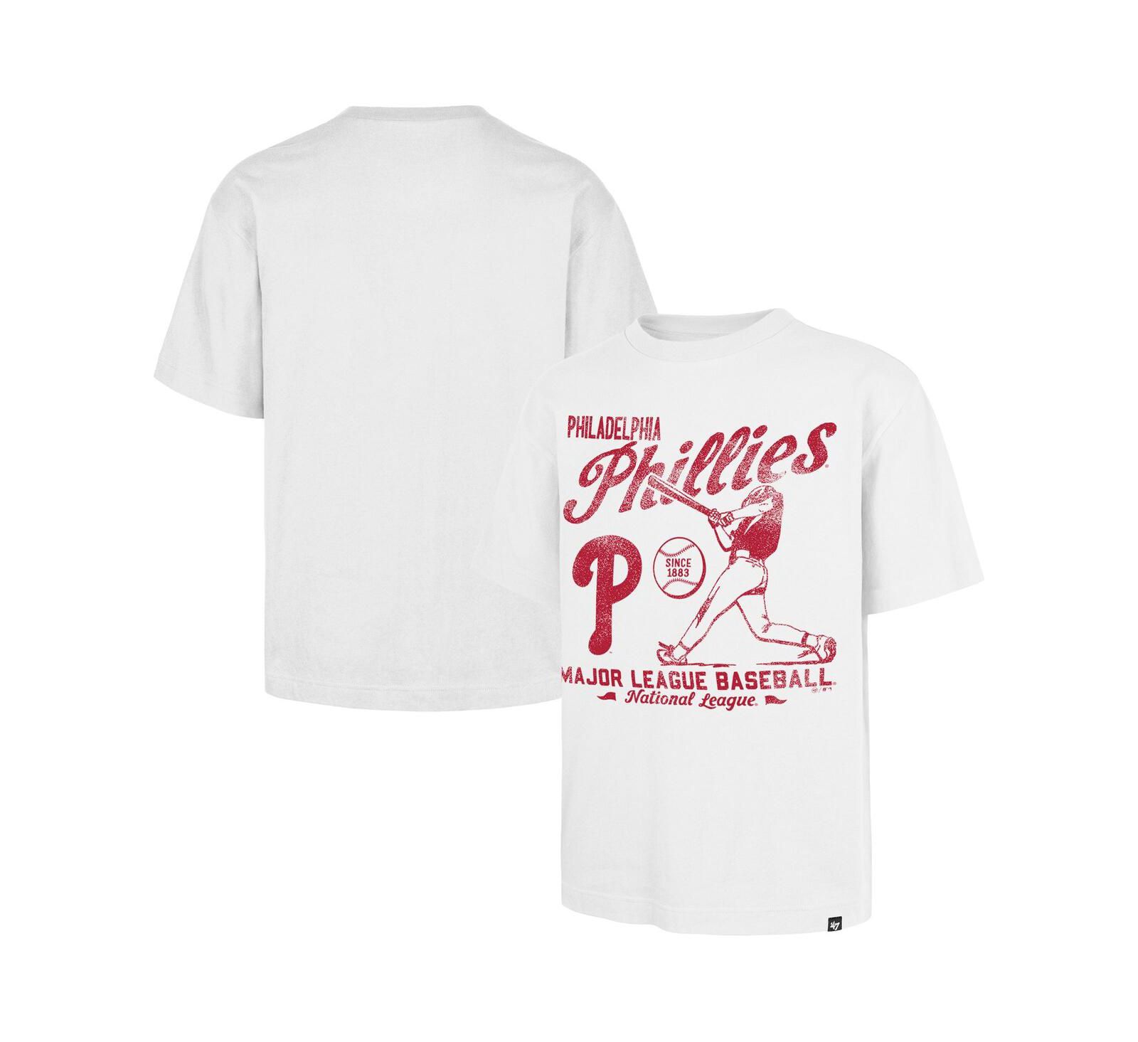 Мужская футболка '47 Brand White Philadelphia Phillies Regional Batter Foundation