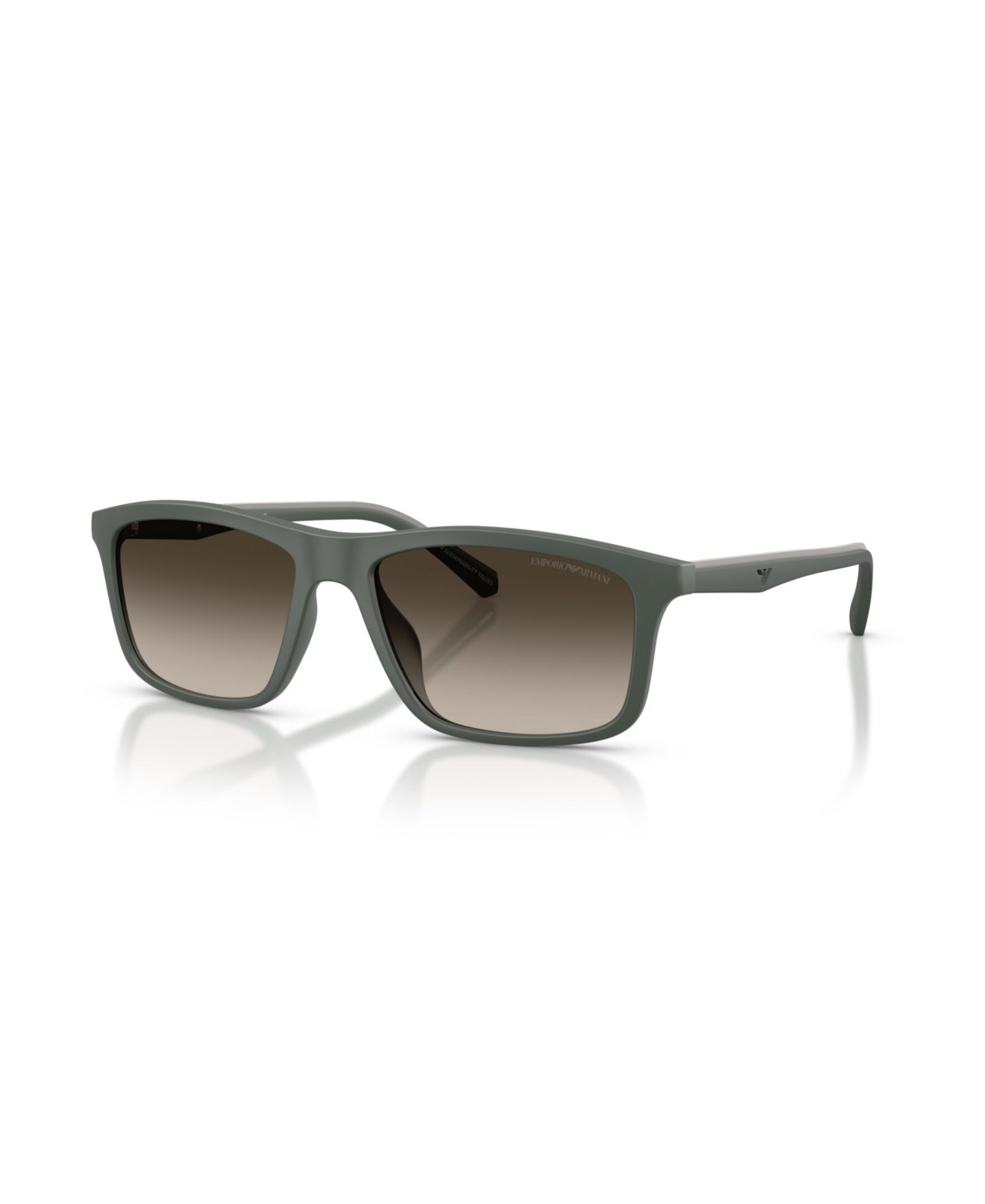 Emporio Armani мужские прямоугольные солнцезащитные очки, EA4257U