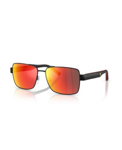 Scuderia Ferrari Men's Rectangle Sunglasses, FZ5005