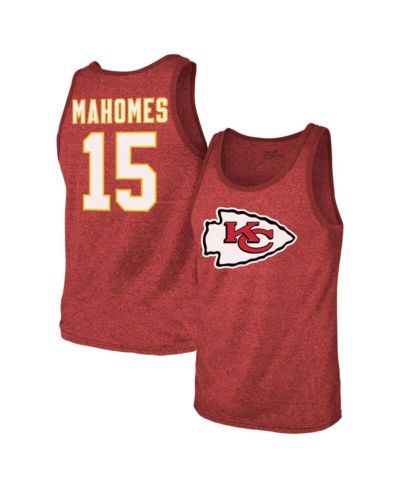 Majestic Threads мужской топ без рукавов Patrick Mahomes Red Kansas City Chiefs Tri-Blend Player Name & Number