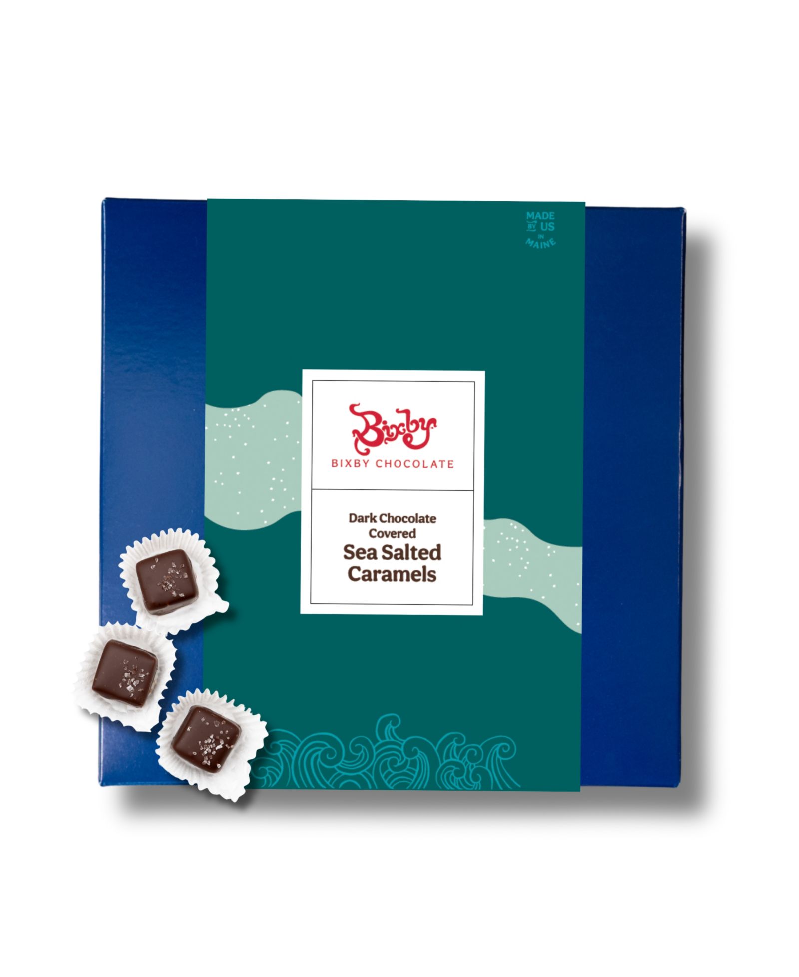 Шоколадные конфеты Bixby Chocolate Milk & Dark Chocolate Sea Salted Caramels, 25 шт.