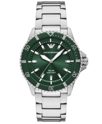 Мужские наручные часы Emporio Armani World Explorer Solar Stainless Steel 42mm
