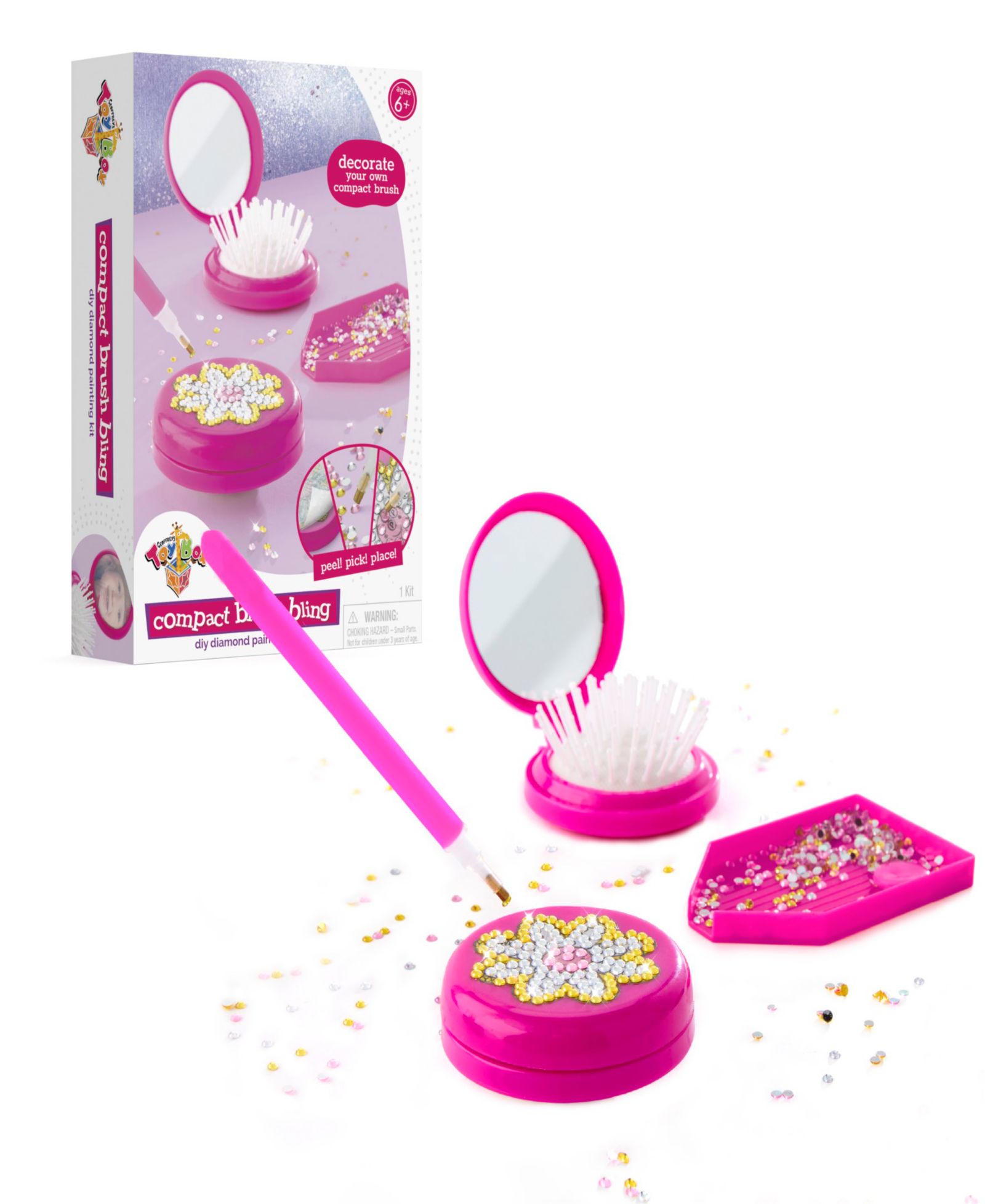 Набор для алмазной мозаики Geoffrey's Toy Box Compact Brush Bling