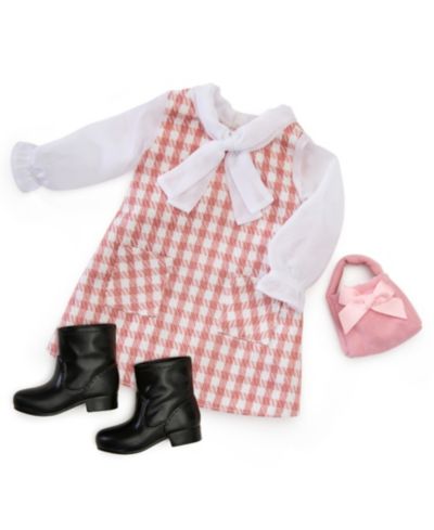Journey Girls City Chic 18-Inch Doll Dress, Handbag, and Boots, 3-Piece Set, Ages 5+