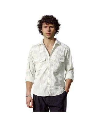 Campus Sutra Crimp-Tactile Utility Shirt