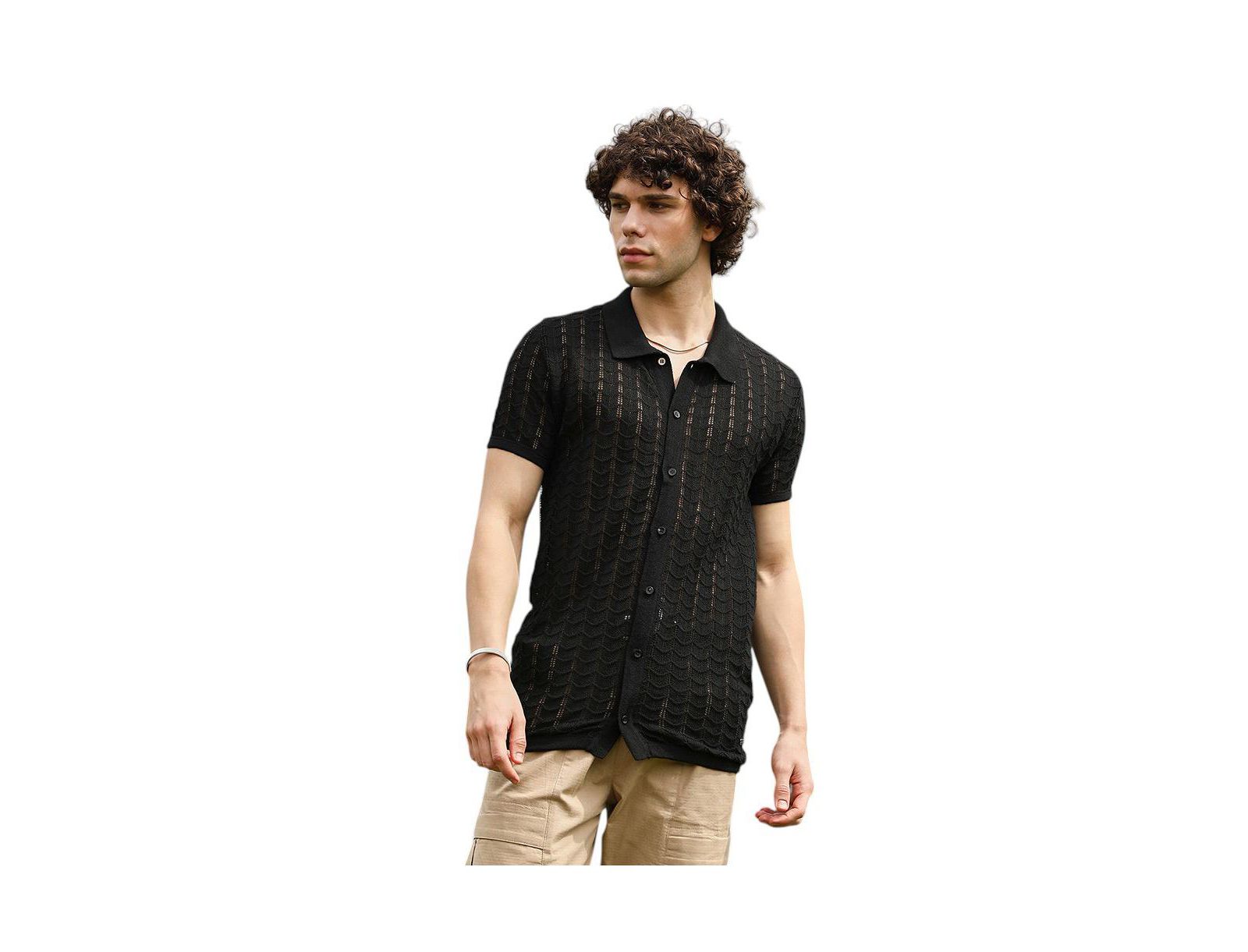 Мужская рубашка Campus Sutra Spear-Knit Slim-Fit