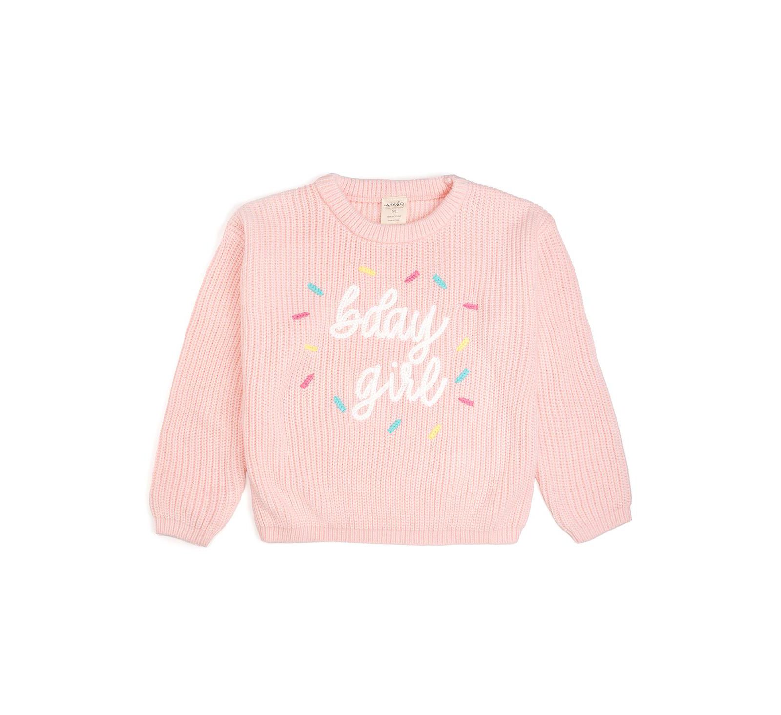 Sweet Wink Little and Big Girls Birthday Girl Sprinkle Knit Sweater