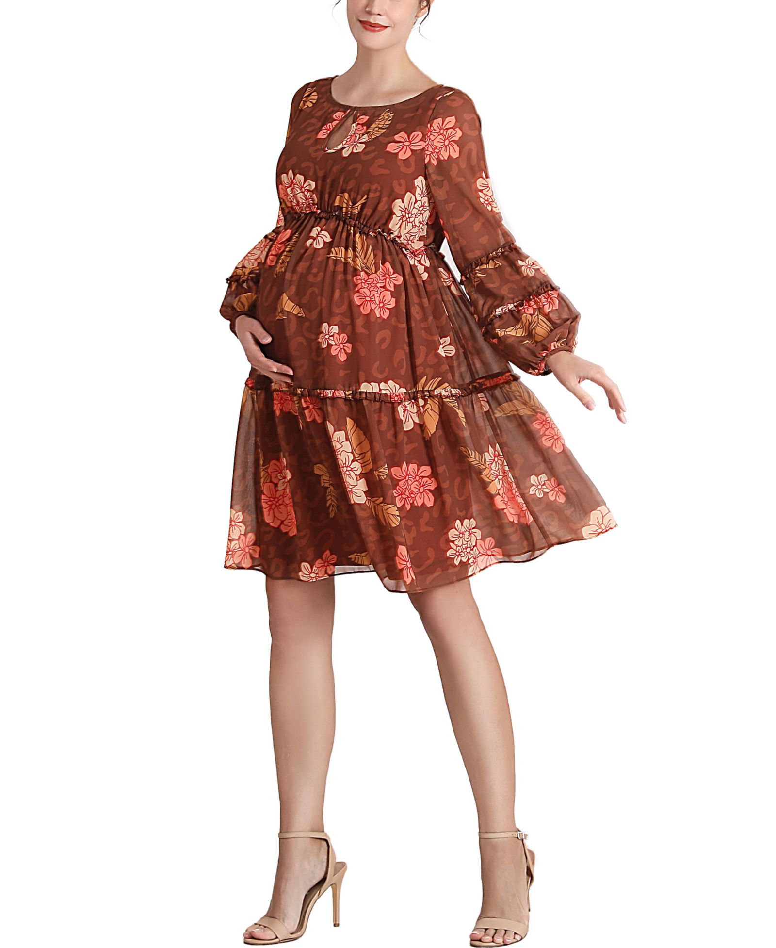 kimi + kai Женский Annie Chiffon Maternity Dress