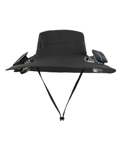 Шляпа с вентилятором Solar Fan Hat UPF 50+ Wide Brim Safari