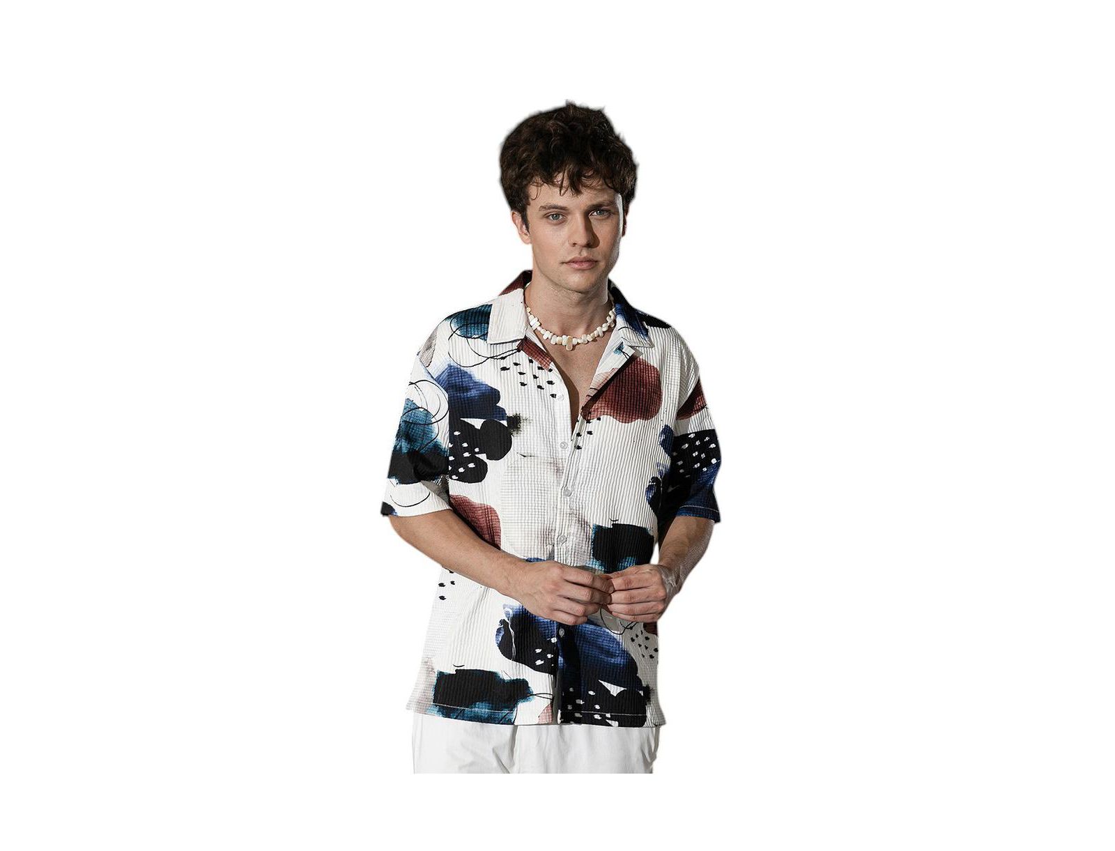 Рубашка Campus Sutra Abstract Blob Oversized