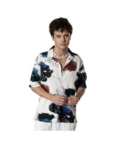 Рубашка Campus Sutra Abstract Blob Oversized
