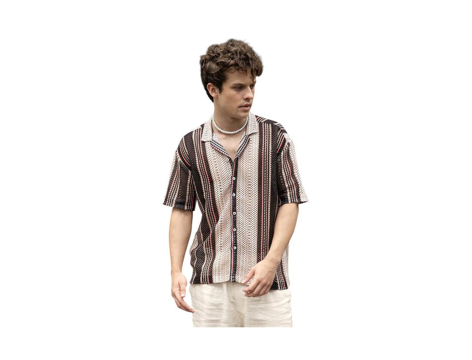 Рубашка Campus Sutra Multitrack Knit Oversized