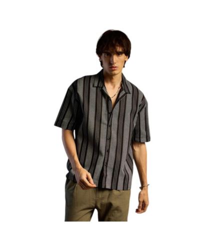 Мужская рубашка Campus Sutra Woven Striped Oversized, полосатая
