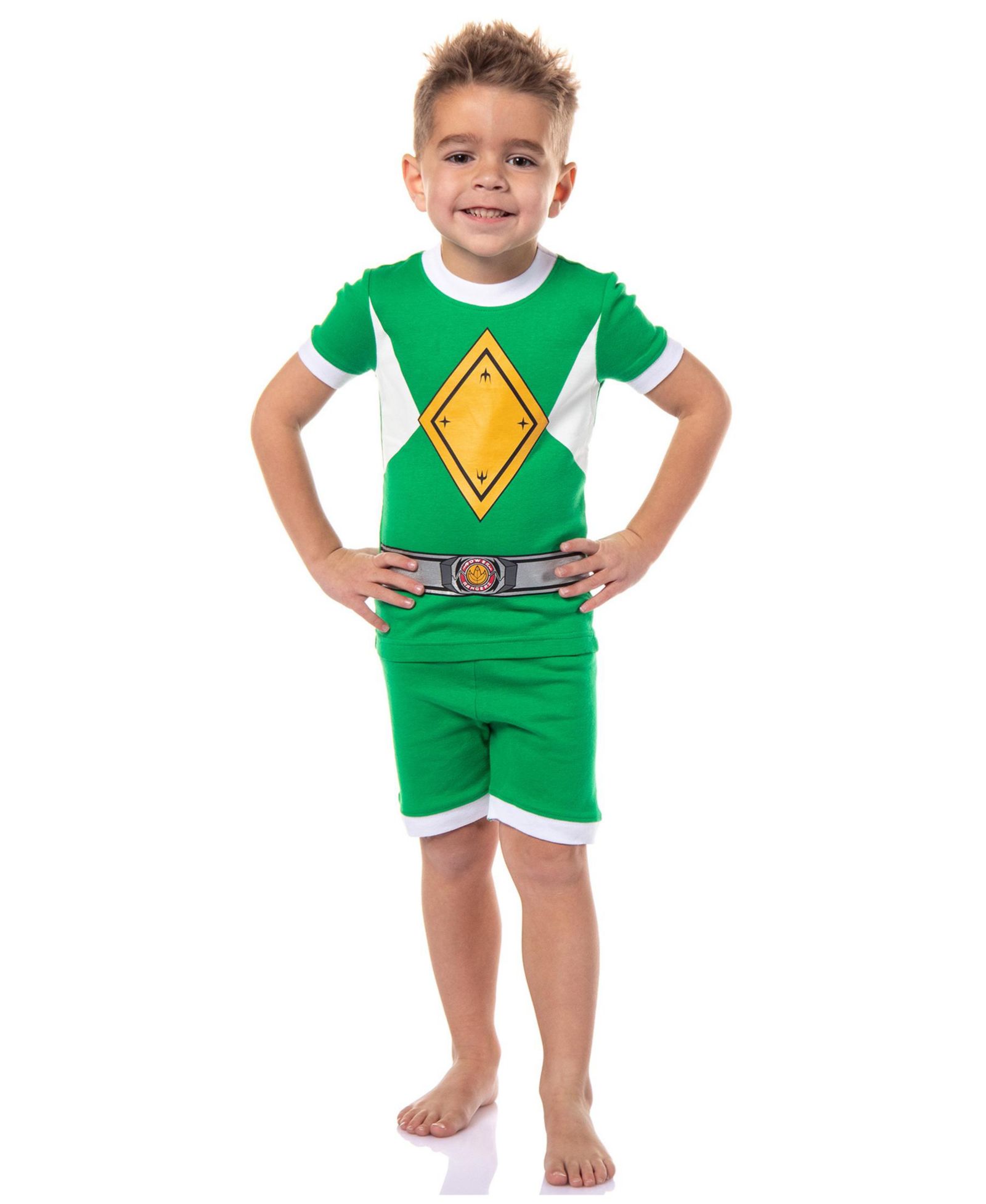 Power Rangers Boys' Character 2 Piece Tight Fit Kids Pajama Short Lounge Set