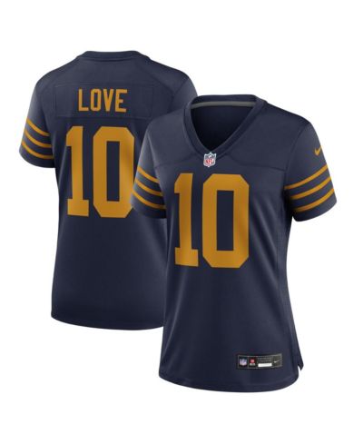 Женская игровая джерси Nike Jordan Love Navy Green Bay Packers The 1923 Classic
