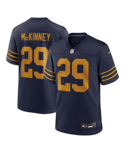 Nike Мужская игровая джерси Xavier McKinney Navy Green Bay Packers The 1923 Classic