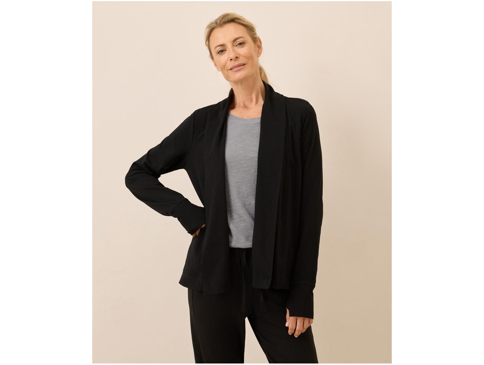 Pact Women's Luxe Stretch Jersey Swing Cardigan
