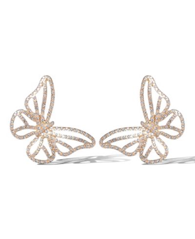 Серьги-гвоздики Jessica Simpson Textured Butterfly