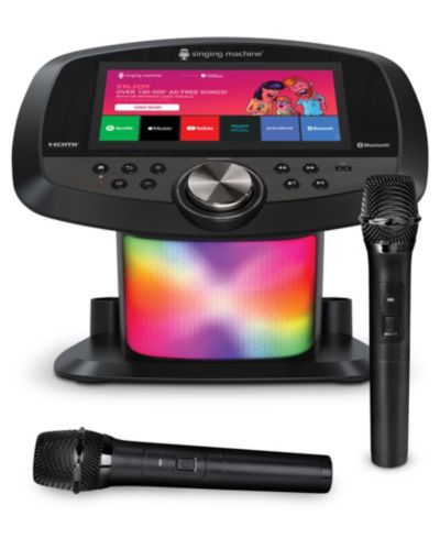 Беспроводной микрофон-колонка Singing Machine Karaoke Hub Bluetooth Touch-Screen