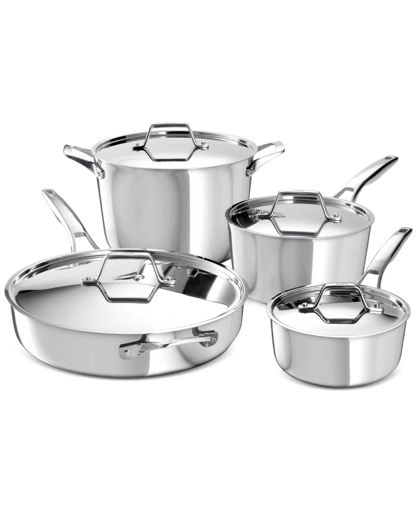 Calphalon Premier Stainless Steel 8-Piece Cookware Set