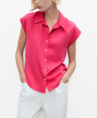 Mango Women's Lyocell Sleeveless Shirt
