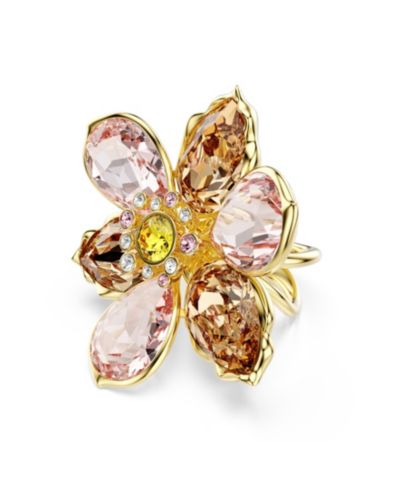 Кольцо Swarovski Idyllia Multicolored Gold-Tone Plated Motif