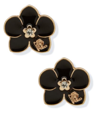 Серьги-гвоздики KARL LAGERFELD PARIS Glass Stone Orchid