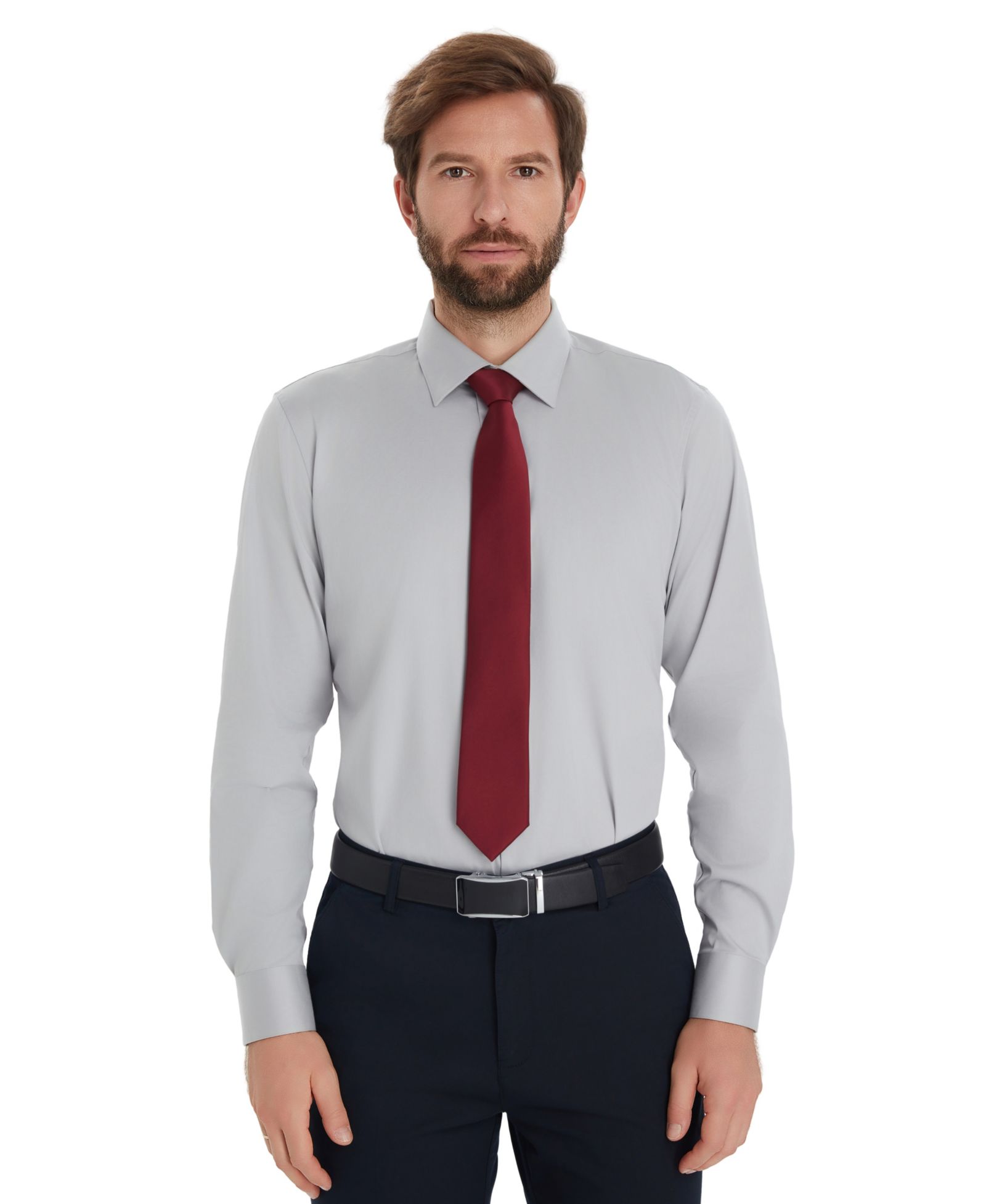 Alfani Мужская однотонная рубашка Slim-Fit